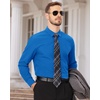 image:imageMens Dress Shirts Long Sleeve Wrinkle Free Business Button Down ShirtCobalt Blue