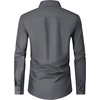 image:imageMens Dress Shirts Long Sleeve Wrinkle Free Business Button Down ShirtDark Grey