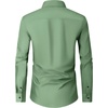 image:imageMens Dress Shirts Long Sleeve Wrinkle Free Business Button Down ShirtGrayish Green
