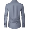 image:imageMens Dress Shirts Long Sleeve Wrinkle Free Business Button Down ShirtGrey