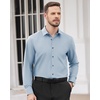 image:imageMens Dress Shirts Long Sleeve Wrinkle Free Business Button Down ShirtLight Blue