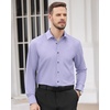 image:imageMens Dress Shirts Long Sleeve Wrinkle Free Business Button Down ShirtLight Purple