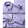 image:imageMens Dress Shirts Long Sleeve Wrinkle Free Business Button Down ShirtLight Purple