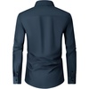 image:imageMens Dress Shirts Long Sleeve Wrinkle Free Business Button Down ShirtNavy Blue