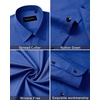 image:imageMens Dress Shirts Long Sleeve Wrinkle Free Business Button Down ShirtRoyal Blue