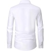 image:imageMens Dress Shirts Long Sleeve Wrinkle Free Business Button Down ShirtSolid White