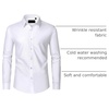 image:imageMens Dress Shirts Long Sleeve Wrinkle Free Business Button Down ShirtSolid White