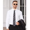 image:imageMens Dress Shirts Long Sleeve Wrinkle Free Business Button Down ShirtWhite