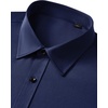 image:imageMens Dress Shirts Odor Resistant Long Sleeve Button Down Shirt StretchyNavy Blue