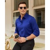 image:imageMens Dress Shirts Odor Resistant Long Sleeve Button Down Shirt StretchyRoyal Blue