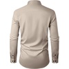 image:imageMens Dress Shirts Odor Resistant Long Sleeve Button Down Shirt StretchyTan