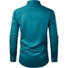 image:imageMens Dress Shirts Odor Resistant Long Sleeve Button Down Shirt StretchyTeal