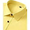 image:imageMens Dress Shirts Odor Resistant Long Sleeve Button Down Shirt StretchyYellow