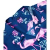 image:imageMens Hawaiian Shirt Summer Beach Casual Short Sleeve Button Down ShirtsNavy Rosy