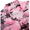 image:imageMens Hawaiian Shirt Summer Beach Casual Short Sleeve Button Down ShirtsPink Beach