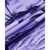 image:imageMens Hawaiian Shirt Summer Beach Casual Short Sleeve Button Down ShirtsPurple Beach