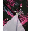 image:imageMens Hawaiian Shirt Summer Beach Casual Short Sleeve Button Down ShirtsRosy Black Beach