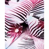 image:imageMens Hawaiian Shirt Summer Beach Casual Short Sleeve Button Down ShirtsRosy White Palm