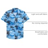 image:imageMens Hawaiian Shirt Summer Beach Casual Short Sleeve Button Down ShirtsSky Blue Beach