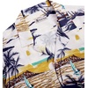 image:imageMens Hawaiian Shirt Summer Beach Casual Short Sleeve Button Down ShirtsWhite Yellow Beach
