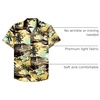 image:imageMens Hawaiian Shirt Summer Beach Casual Short Sleeve Button Down ShirtsYellow Beach
