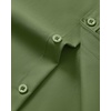 image:imageMens Short Sleeve Dress Shirt Wrinkle Free Button Down Shirt with PocketArmy Green