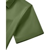 image:imageMens Short Sleeve Dress Shirt Wrinkle Free Button Down Shirt with PocketArmy Green