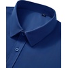 image:imageMens Short Sleeve Dress Shirt Wrinkle Free Button Down Shirt with PocketBlue
