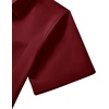 image:imageMens Short Sleeve Dress Shirt Wrinkle Free Button Down Shirt with PocketBurgundy