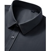 image:imageMens Short Sleeve Dress Shirt Wrinkle Free Button Down Shirt with PocketDark Grey