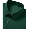 image:imageMens Short Sleeve Dress Shirt Wrinkle Free Button Down Shirt with PocketGreen