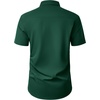 image:imageMens Short Sleeve Dress Shirt Wrinkle Free Button Down Shirt with PocketGreen