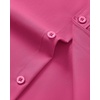 image:imageMens Short Sleeve Dress Shirt Wrinkle Free Button Down Shirt with PocketHot Pink