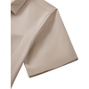 image:imageMens Short Sleeve Dress Shirt Wrinkle Free Button Down Shirt with PocketKhaki