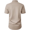 image:imageMens Short Sleeve Dress Shirt Wrinkle Free Button Down Shirt with PocketKhaki