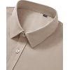 image:imageMens Short Sleeve Dress Shirt Wrinkle Free Button Down Shirt with PocketKhaki