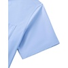 image:imageMens Short Sleeve Dress Shirt Wrinkle Free Button Down Shirt with PocketLight Blue