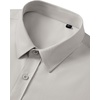 image:imageMens Short Sleeve Dress Shirt Wrinkle Free Button Down Shirt with PocketLight Grey