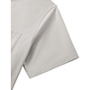 image:imageMens Short Sleeve Dress Shirt Wrinkle Free Button Down Shirt with PocketLight Grey