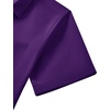 image:imageMens Short Sleeve Dress Shirt Wrinkle Free Button Down Shirt with PocketPurple