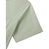 image:imageMens Short Sleeve Dress Shirt Wrinkle Free Button Down Shirt with PocketSage Green