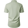 image:imageMens Short Sleeve Dress Shirt Wrinkle Free Button Down Shirt with PocketSage Green