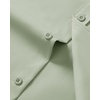 image:imageMens Short Sleeve Dress Shirt Wrinkle Free Button Down Shirt with PocketSage Green