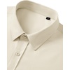 image:imageMens Short Sleeve Dress Shirt Wrinkle Free Button Down Shirt with PocketTan