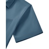 image:imageMens Short Sleeve Dress Shirt Wrinkle Free Button Down Shirt with PocketTeal