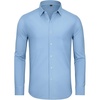 image:imageAlimens amp Gentle 4 Way Stretch Mens Button Down Shirts Plaid Dress Shirt Wrinkle Free Long Sleeve Gingham Shirts01blue Plaid
