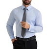image:imageAlimens amp Gentle French Cuff Regular Fit Dress Shirts Cufflink IncludedBlue