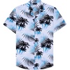 Blue White Palm