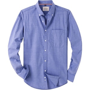 image:imageAlimens amp Gentle Mens Solid Oxford Shirt Long Sleeve Dress Shirt Work Casual Button Down Shirts with PocketAroyal Blue