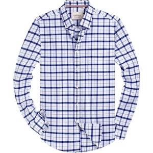 image:imageAlimens amp Gentle Mens Solid Oxford Shirt Long Sleeve Dress Shirt Work Casual Button Down Shirts with PocketCheckwhite
